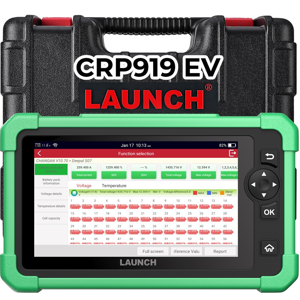 LAUNCH X431 CRP919 EV effacez les voyants du tableau de bord électrique