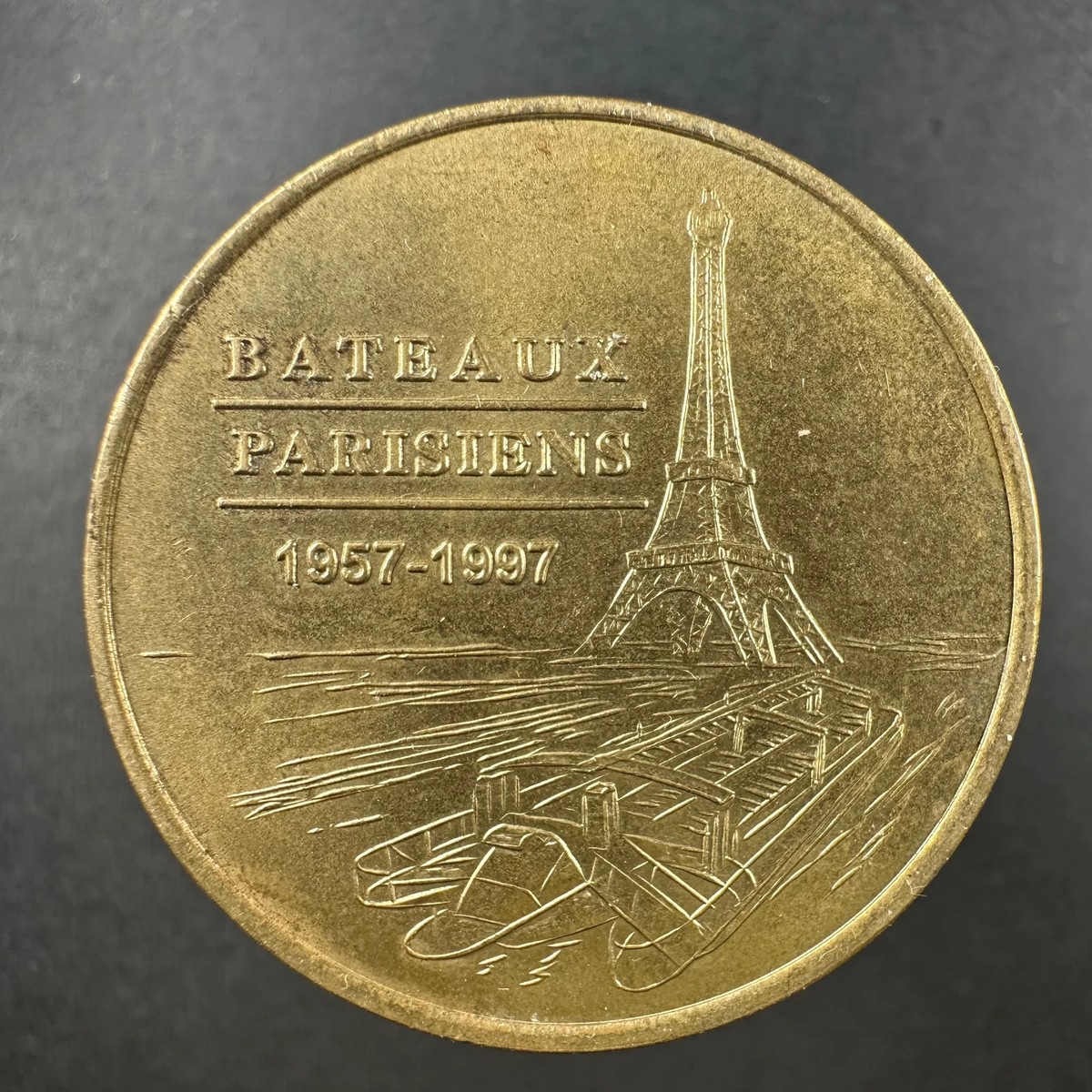 France Monnaie de Paris Medal • 'Bateaux Parisiens 1957–1997