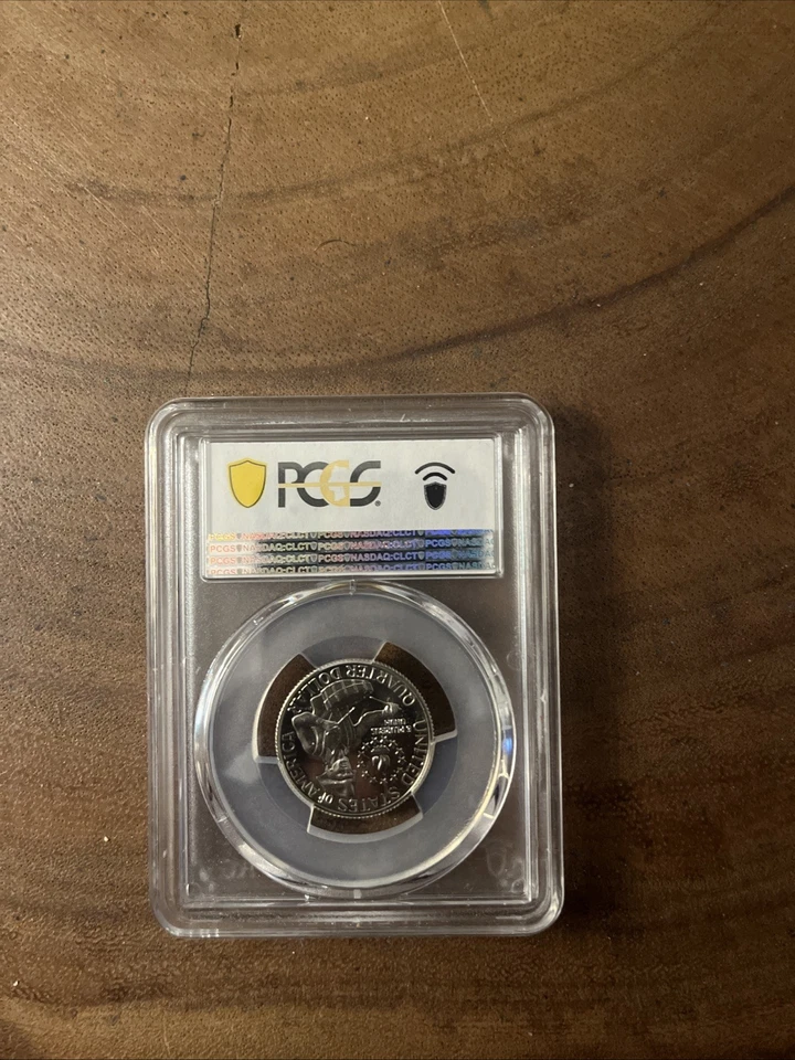 Cuarto de dólar Washington 1976-S plateado graduación profesional PR69DCAM Foto 3 de 4