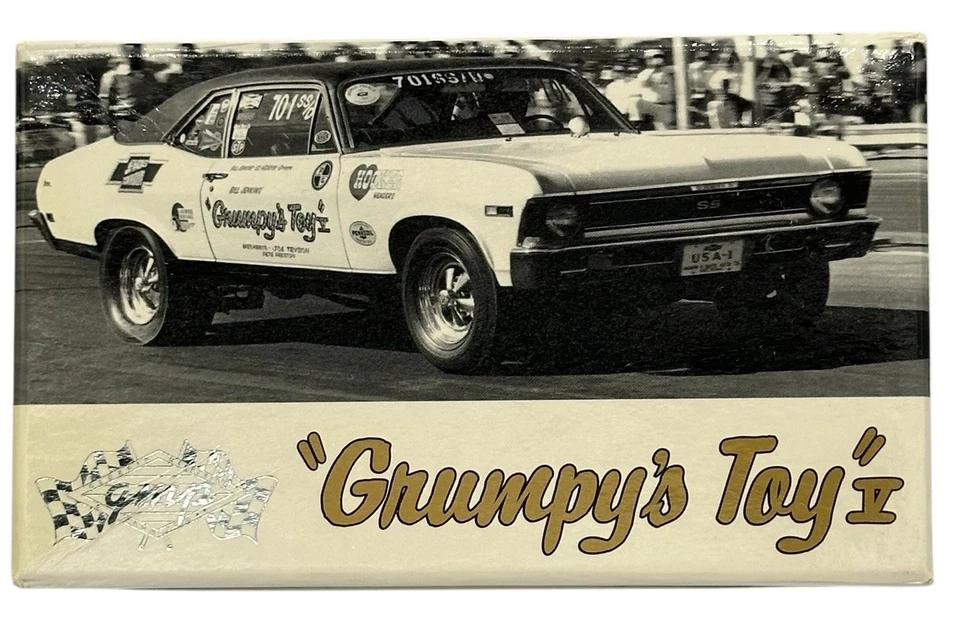 GMP 1968 CHEVROLET NOVA SS 396 BILL JENKINS GRUMPY'S TOY V 1:43 SCALE, 8425, NOS - Image 4 of 4