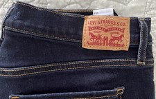 Levi's 311 Shaping Skinny Jeans Mid Rise Darkest Sky Dark Wash Women's 30x30