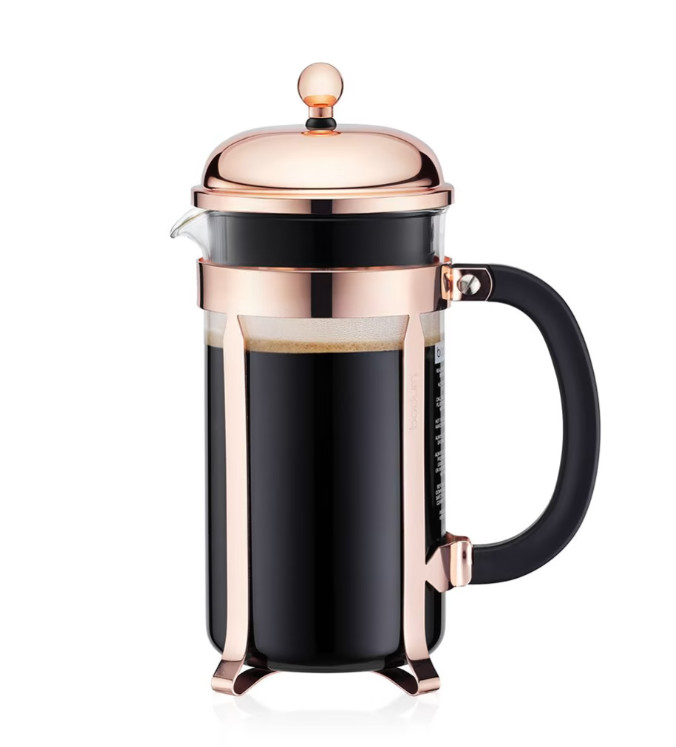 Bodum USA 11652-18 Copper Finish Chambord 8 Cup French Press
