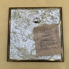 Hand Painted Tile With Brass Frame. 6  . Moscow Regional Branch