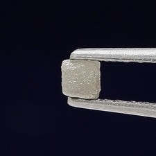 SILVER UNCUT ROUGH DIAMOND CUBE DIAMOND 0.15TCW NATURAL IRREGULAR CUBE DIAMOND