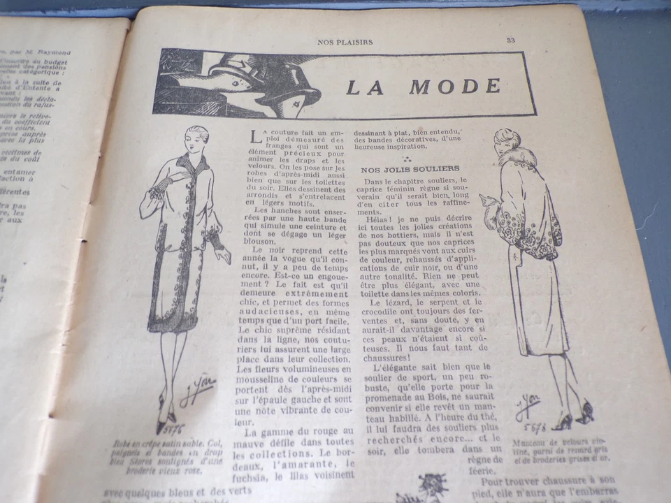 Revues anciennes Nos Plaisirs 1926 - Photo 2/4