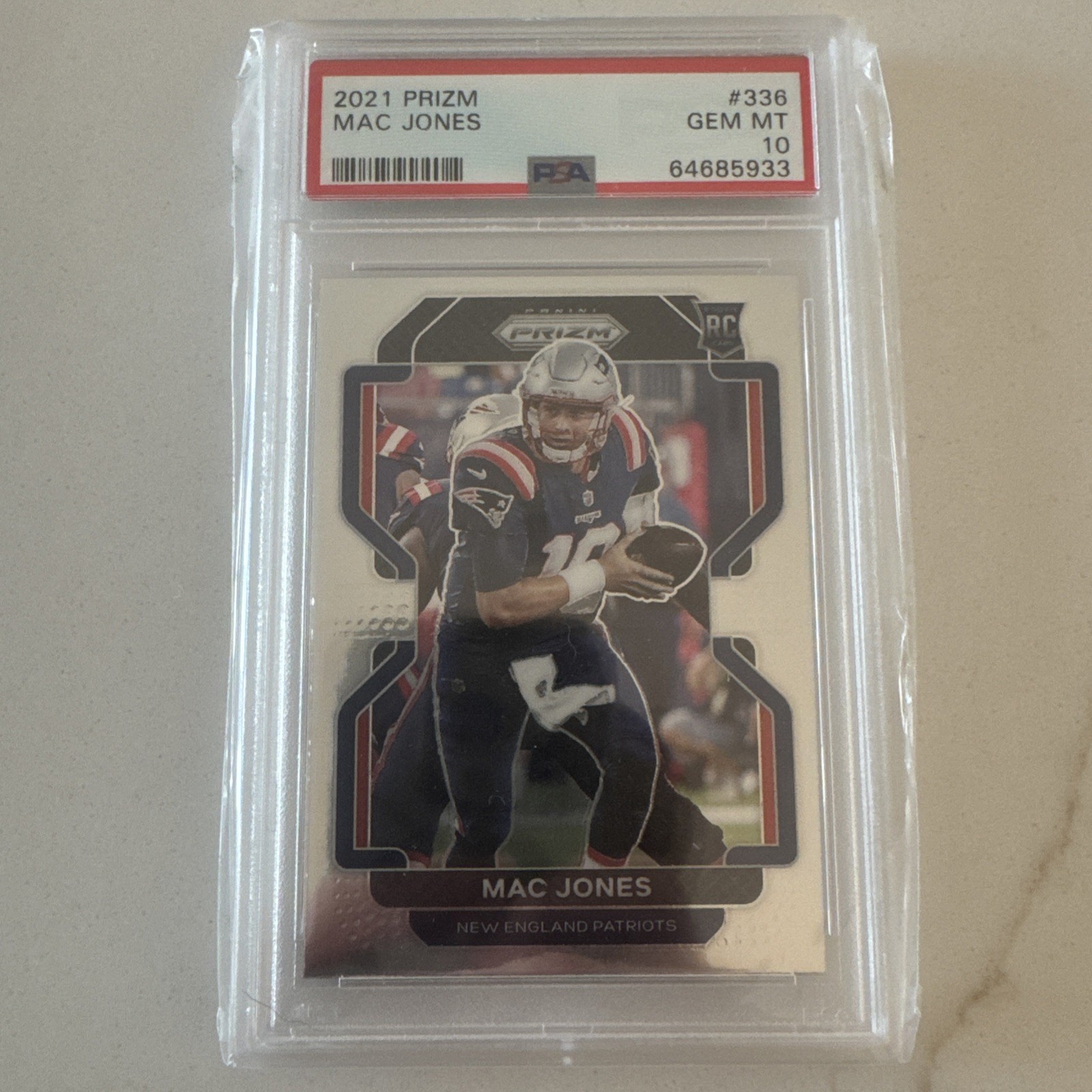 2021 Panini Prizm Rookie Mac Jones #336 (RC) PSA 10 ROOKIE CARD