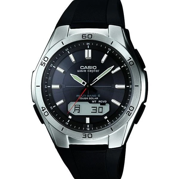 Casio G-SHOCK Orologio 20 BAR, Nero, con Ricezione Segnale Radio e