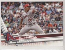 2017 Los Angeles Angels Topps.com Online Exclusive 5x7 27/99 JC Ramirez 0x5
