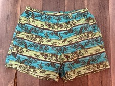 Columbia PFG aqua and green swordfish swim trunk fishing shorts size L