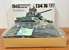 T34/76 Russian Tank Tamiya - Plastic Model Kit Scale: 1/35 Unassembled in Box