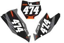 Number Plate Graphics for KTM SXF SX 125-450 2016-2018 stickers