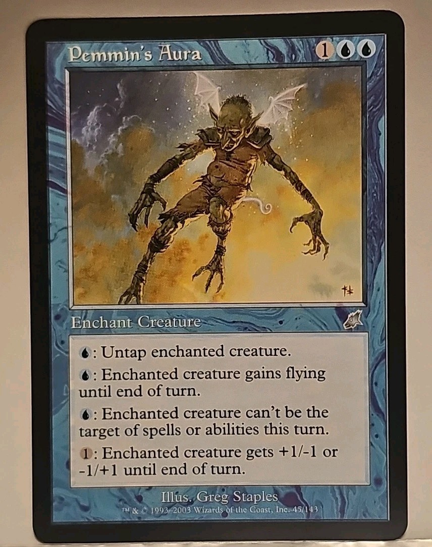 Mtg 🔥🔥 Pemmin's Aura 🔥🔥 Scourge MT/NM 🌟Uncommon🌟 Magic the Gathering