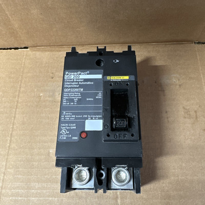 Square D QDP22200TM PowerPact Q 200A Molded Case Circuit Breaker