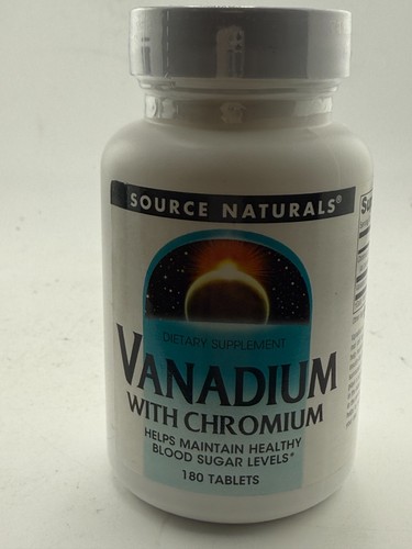 Source Naturals Vanadium mit Chrom 180 Tabs 3/2026