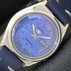 SEIKO 5 AUTOMATIC VINTAGE JAPAN 7S26A MENS BLUE COLOR DIAL WATCH a701294-1
