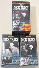 Dick Tracy Collector’s Choice 4-Tape VHS Set Classic Movie Cartoon Vintage Rare