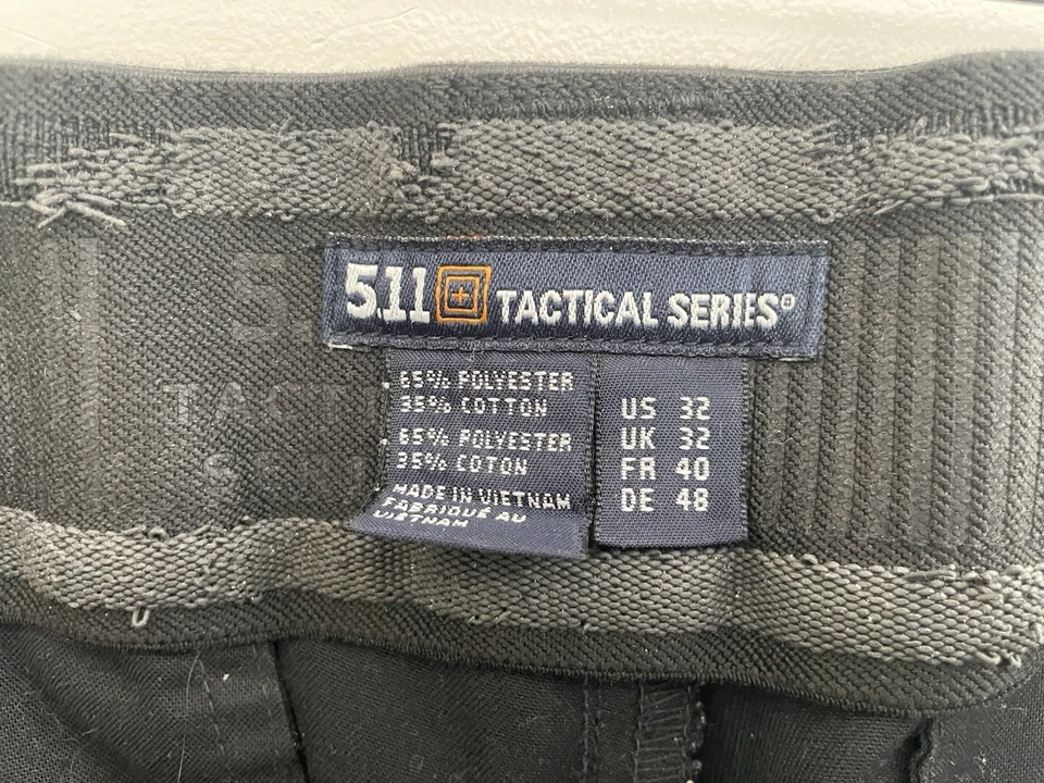 5.11 Tactical Series Mens Polyester Cotton Blend Cargo Pocket EMS Pants Black 32 - Image 2 of 4