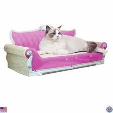 Sofa Shaped Cat Scratching Boards，Extra Large Cat Scratcher Bed 27.5inch for