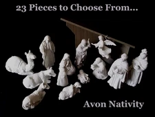 AVON Nativity Collectibles ~COMPLETE YOUR SET~ White Vintage Porcelain Figurines