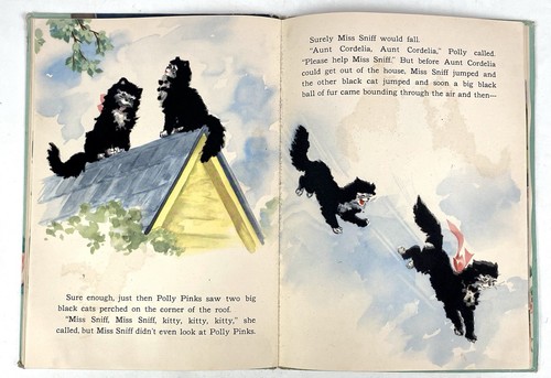 NICE Miss Sniff The Fuzzy Cat By Jane Curry 1945 A Fuzzy Wuzzy Book Whitman Pub - Picture 5 of 6