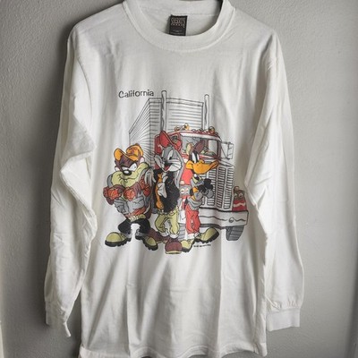 Vintage Looney Tunes Warner Bros Trucker Mens Size Large