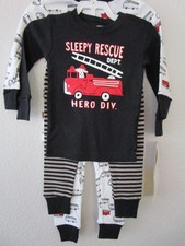 New Carters boys 4 pcs. Sung fit cotton Pajama set, size 18 months.