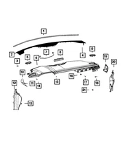 Genuine Mopar Instrument Panel End Cap 6VF81WS3AC