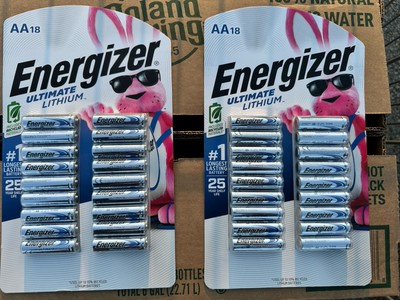 Energizer Ultimate Lithium 18 AA Single Use Batteries - 2 Pack Total Of 36AA