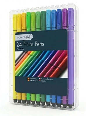 24 Easynote waschbare gemischte farbige Faserstifte Filzstifte Marker Farbset