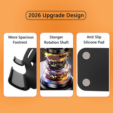 Metal Tablet Stand, Adjustable 360  Rotation Tablet Holder Compatible with 4-...