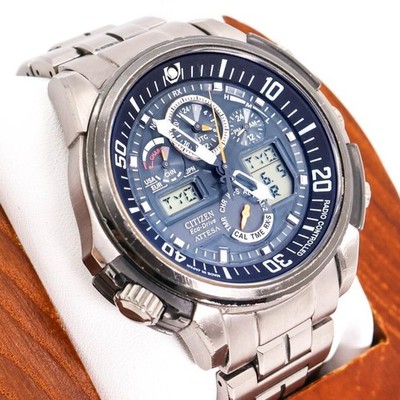 Citizen Attesa Eco Drive Radio Controlled Titanium Chronograph World Time Auth