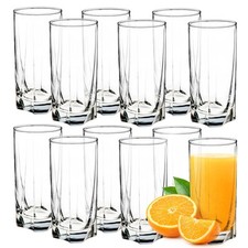 Verres à boire KADAX en verre, verres à eau, verres à jus, 380 ml, haut, 12...
