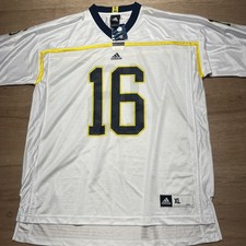 Michigan Wolverines NCAA Men's 16 XL Official Away Football Replica Jersey