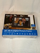 Polaroid 10" Wi-Fi Digital Picture Frame - Black Woodgrain Frame