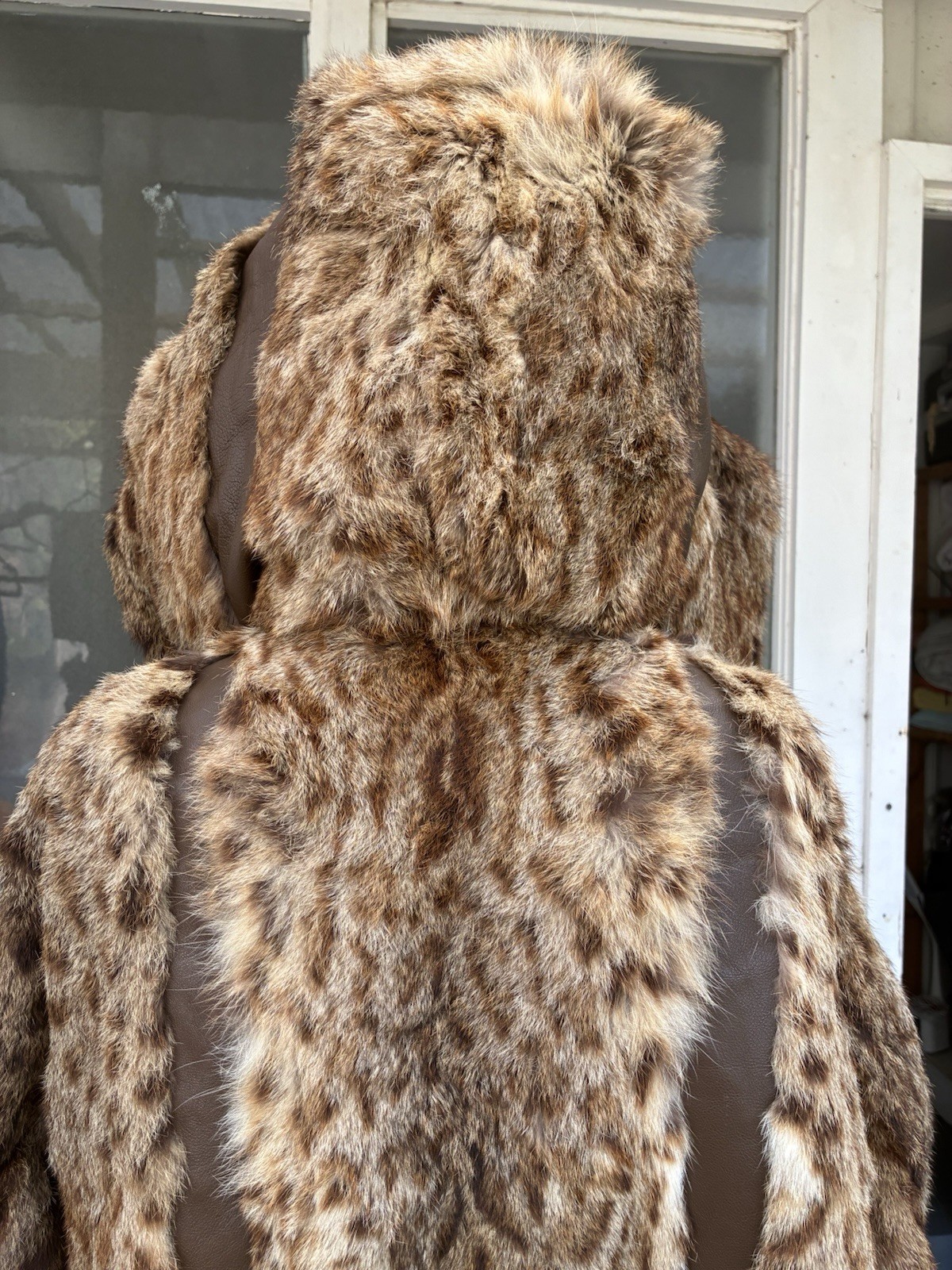 Vtg 60s genuine American Bobcat Hooded Long Overcoat parka Hook & Eye XL/XXL image 8