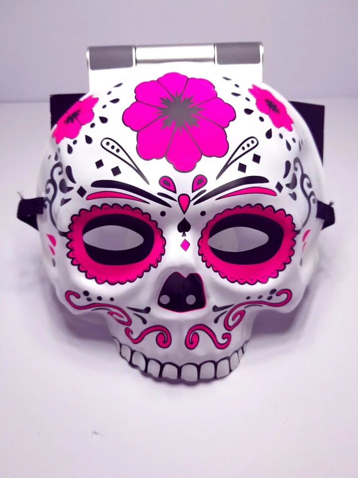 Day Of the Dead Multi Colored Female Costume Mask One Size - Image 3 of 3