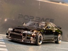 Pop Race 1/64 Nissan Skyline GT-R R33 Dark Chrome Series