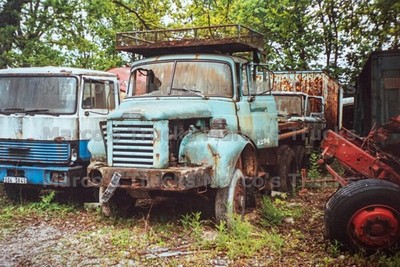 LKW Foto Berliet GLR Truck Frankreich blau B296 #p8ng