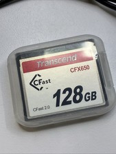 Transcend 128GB CFast 2.0 Memory Card CFX650 MLC Read 510MB/s Write 370MB/s