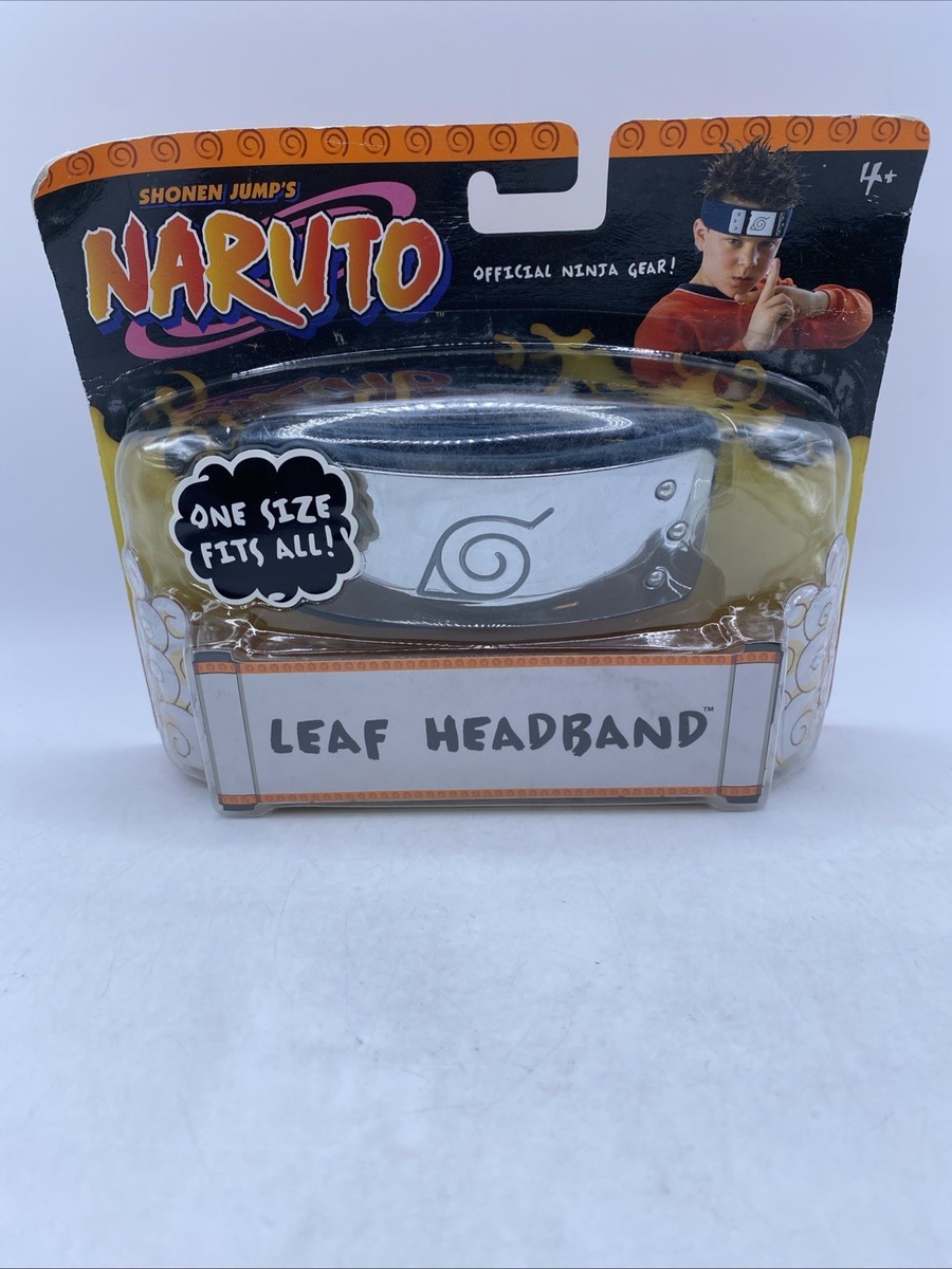 オノサトトシノブ RARE 2006 MATTEL SHONEN JUMP NARUTO LEAF HEADBAND, NOS, SEALED (B