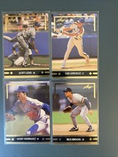 1991 Leaf Gold Rookies Lot Of (4) Cards