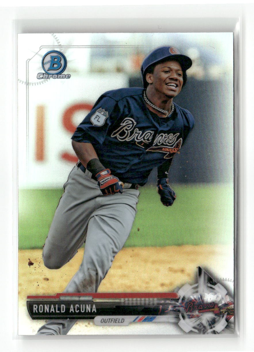 2017 Bowman Draft #BDC-39 Ronald Acuna Chrome Refractor