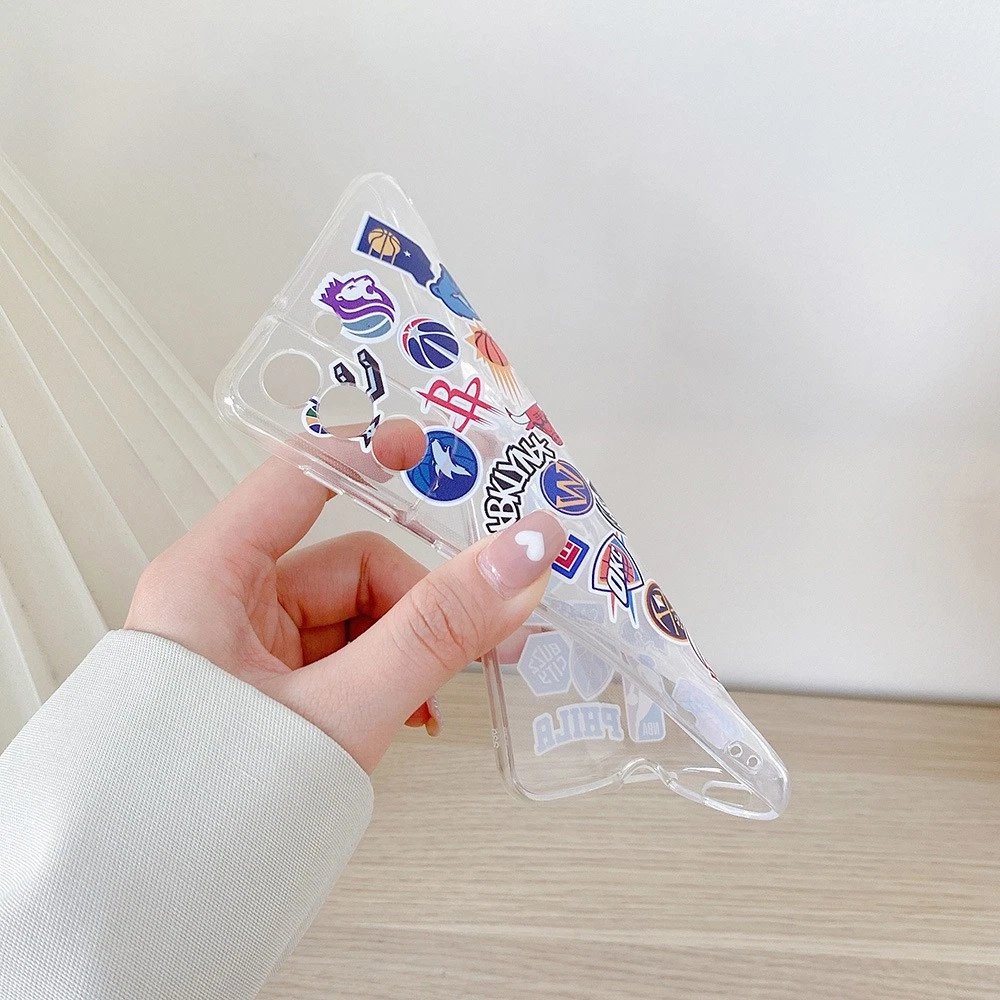 NBA Team Phone Case with Sticker Design fits iPhone 17/17 Air/17 Pro/17 Pro Max