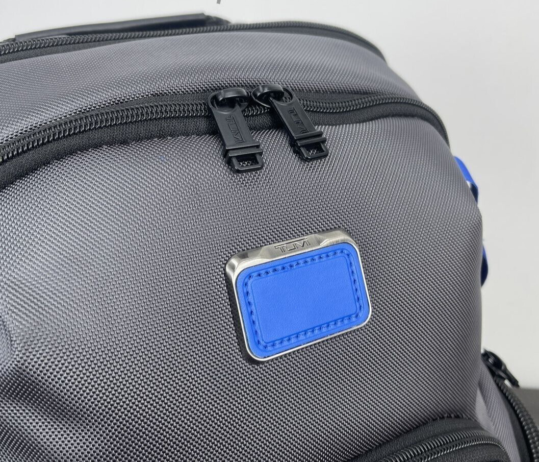 TUMI ALPHA BRAVO Navigation Backpack Bag Business Sports Gray Blue 232793 View 5