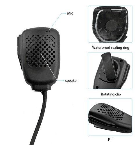 Micrófono altavoz remoto para radio Mag One A8 A10 A12 BPR40 GP300 GP68 GP88 CP200 - Imagen 7 de 8