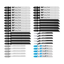 40tlg. Stichs&auml;geblatt Set f&uuml;r Holz Zubeh&ouml;r Stichs&auml;ge Metall Stichs&auml;gebl&auml;tter