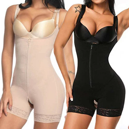 Women's Seamless Firm Tummy Control Shapewear Full Body Shaper Slimming Bodysuit