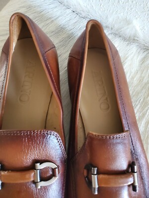 ARINO Hand Crafted GOSTENZ Mens Slip on Leather Penny Loafers Casual Dress Sz9 ARINO Hand Crafted GOSTENZ Mens Slip on Leather Penny  main image 4