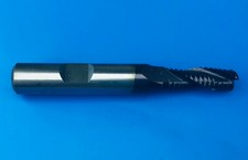 Image of 6mm HSS-Co8 TiAlN Europa 3 Flute Roughing Short End Mill w/ Flatted Shank