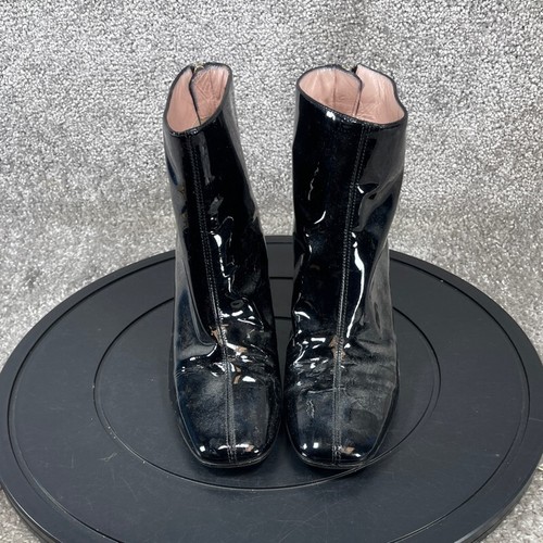 Kate Spade New York Boots Womens Size 6.5 C Bootie Black Leather Block Heel - Picture 2 of 12